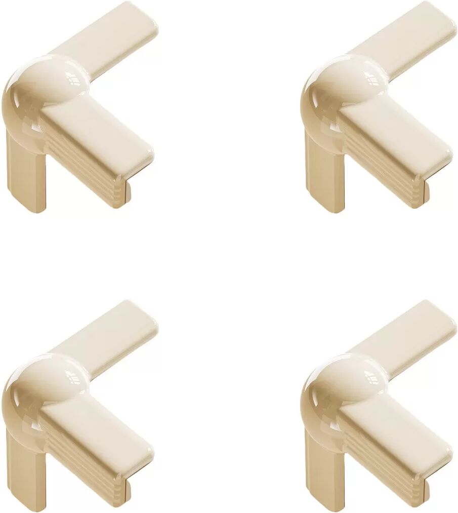 INF Gepolsterte Eckenschützer - Beige T-Form (4er-Pack)