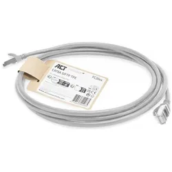 ACT Grey 15 meters TPE S/FTP CAT6A ultra-flex patch cable snagless with RJ45 connectors (S/FTP, CAT6a, 15 m), Netzwerkkabel