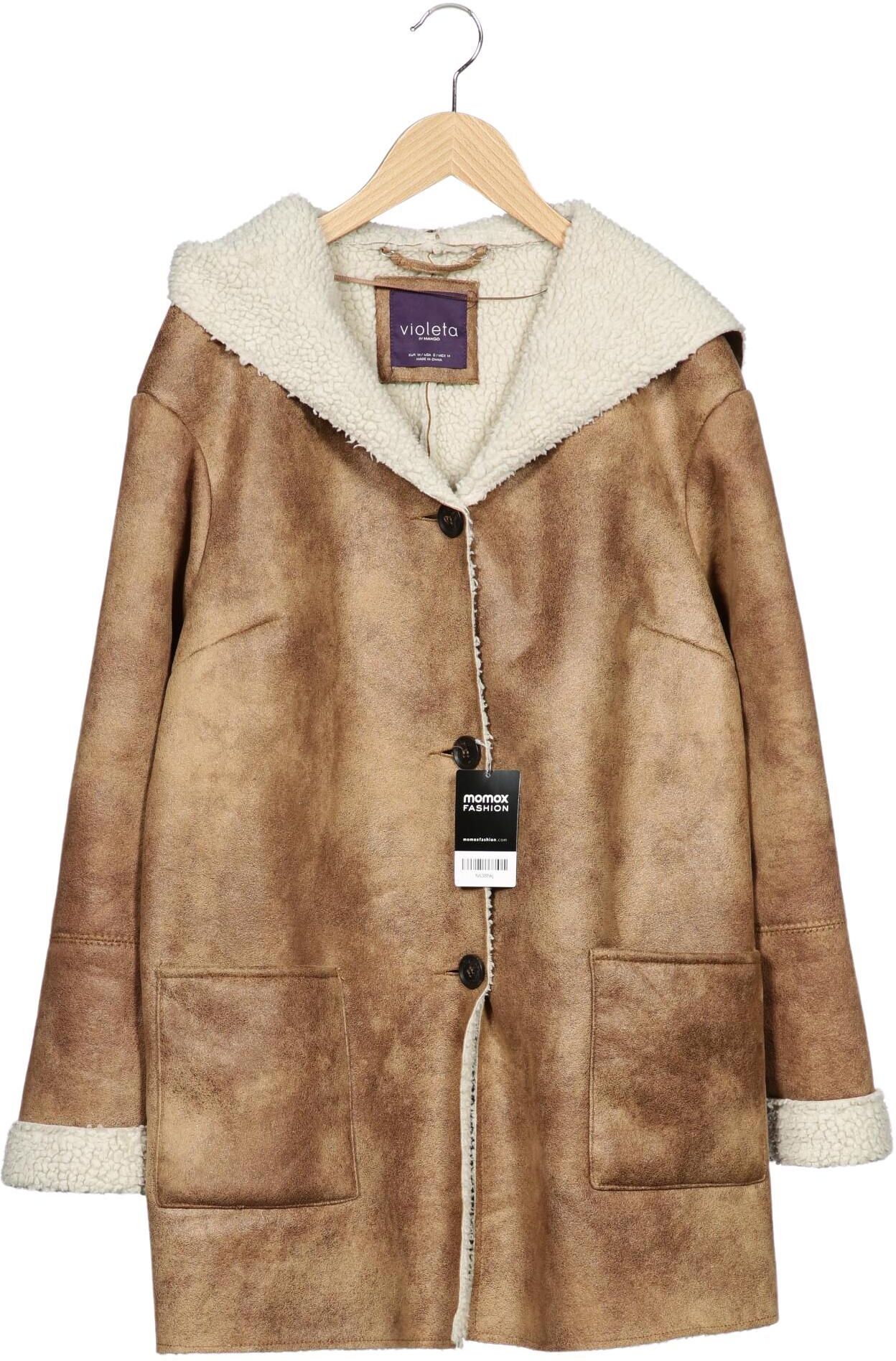 violeta by Mango Damen Mantel, Braun, Gr. M, Synthetik - Second Hand