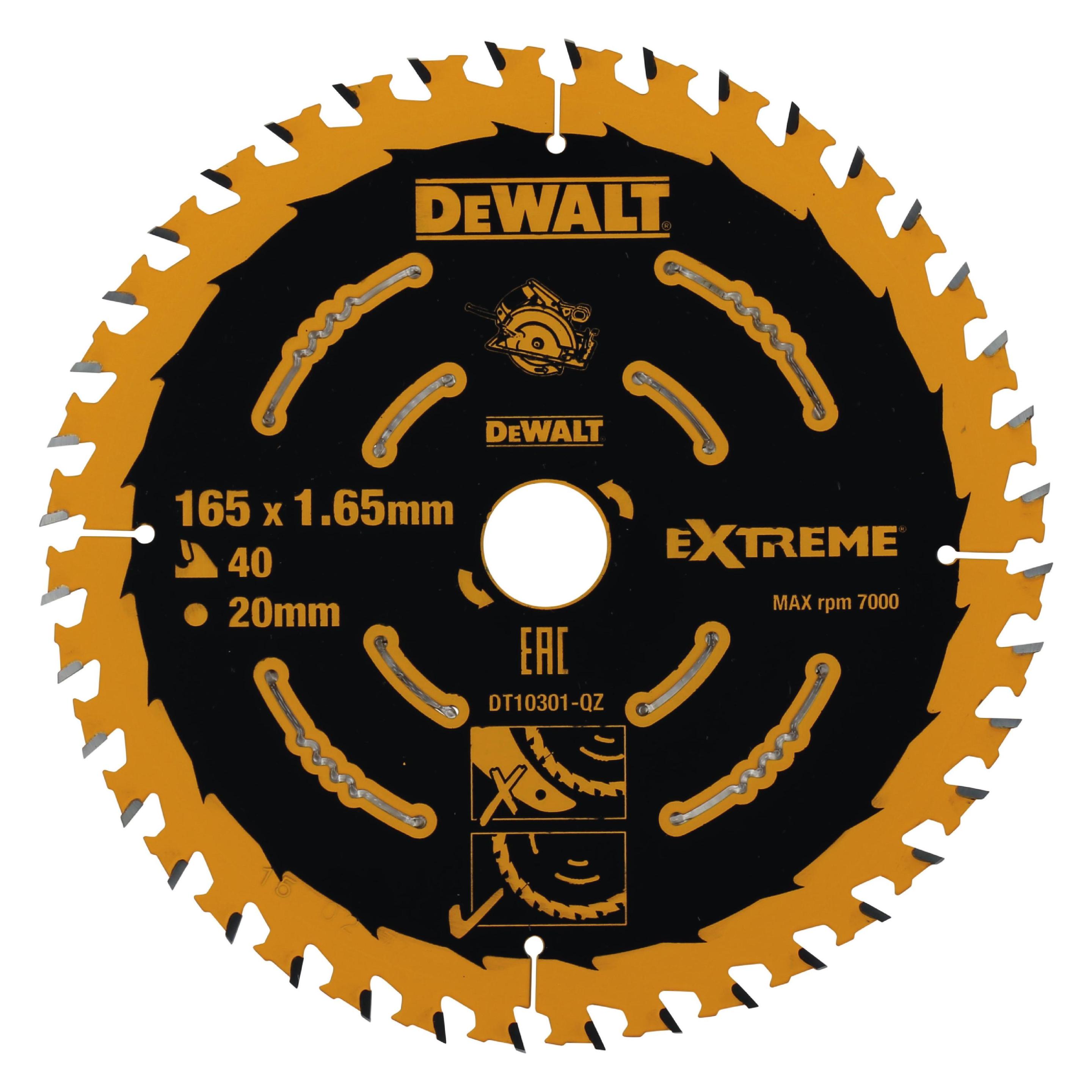 DeWalt KSB 165x20 40 WZ 18° für DWE550 DT10301 (DT10301-QZ)