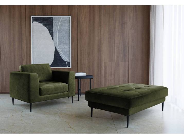 Fauteuil Vert Microfibre Cori 96 x 70 x 99cm