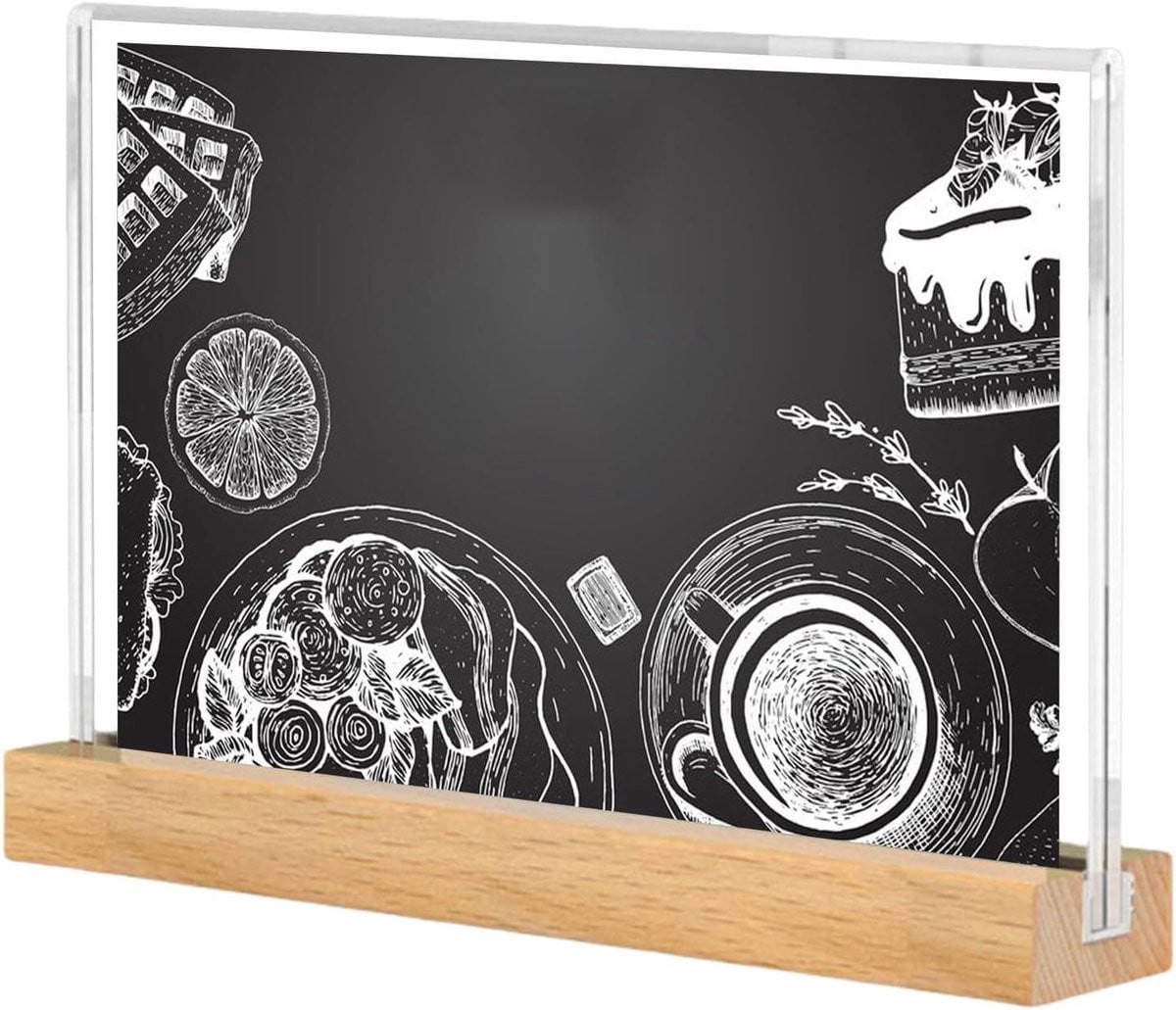 Certificaat Frame Diploma Houder Document Presentatie Walnoot en Acryl Bruin A4 A5 A6