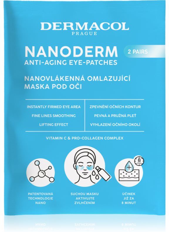 Dermacol Nanoderm Rejuvenating Mask for the eye area 2 pair