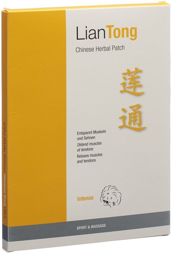 Liantong Chinese Herb Intense Patch 10x14cm 5 Stk St Pflaster