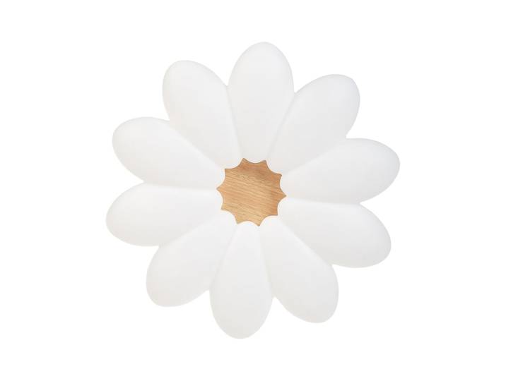 Plafonnier à led fleur blanc