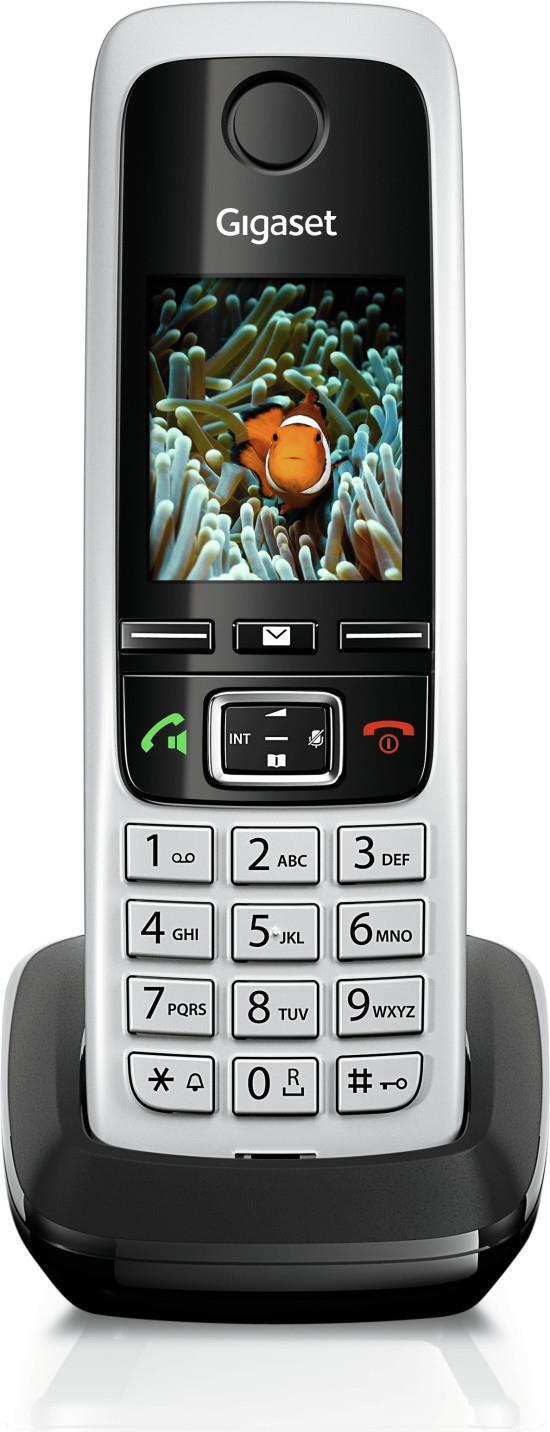 Gigaset C430HX Mobilteil DECT Telefon Schnurlostelefon Festnetz Farbdisplay silber
