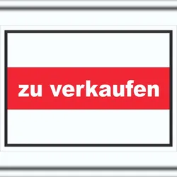 HB-Druck zu verkaufen Schild mit Text Verkaufsschild A5 (148x210mm)