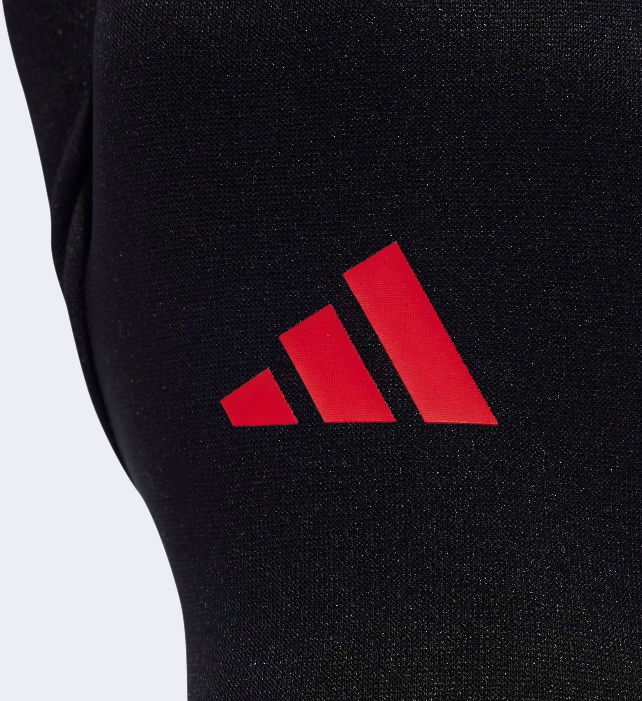 Trainingshandschuhe ADIDAS PERFORMANCE "MANCHESTER UNITED HOME", Gr. S, schwarz (schwarz, mufc rot), Obermaterial: 100% Polyester, Handschuhe Trainingshandschuhe, Manchester schwarz, mufc rot S