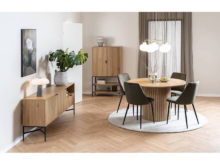 Buffet haut Couman 80 x 140 x 40cm Marron