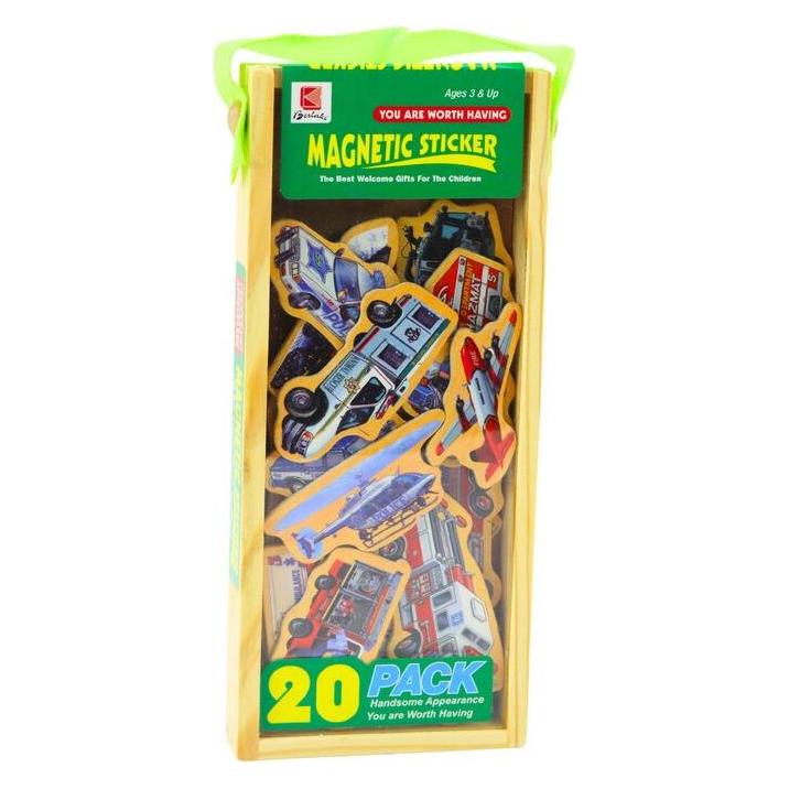 Lean Toys Holzmagnete Fahrzeuge 20 Stk (49672048)