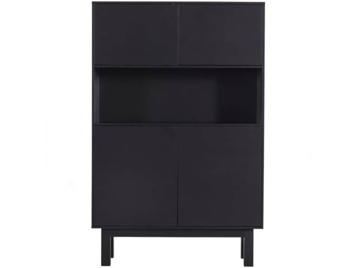 WOOOD Finca Büfett/Bar Schrank Holz Tiefschwarz