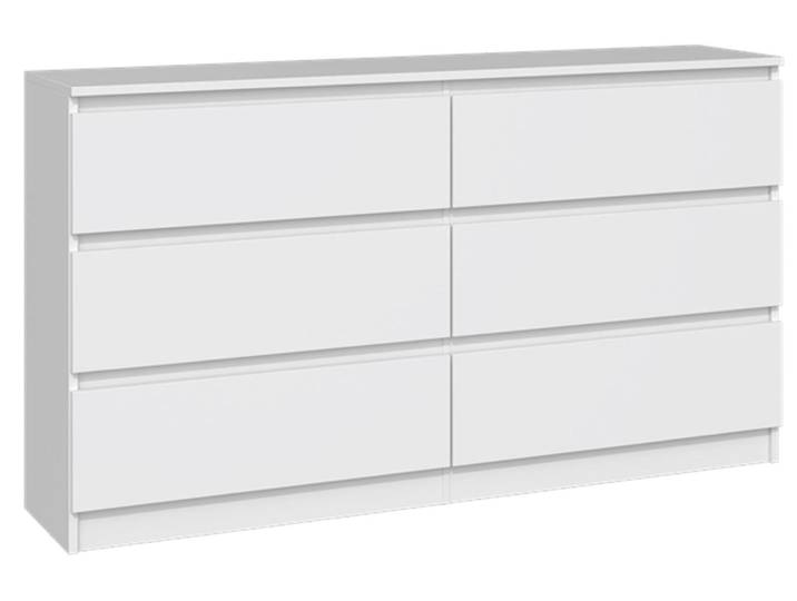 Selsey Malwa - Commode à six tiroirs\, blanc\, 138 cm