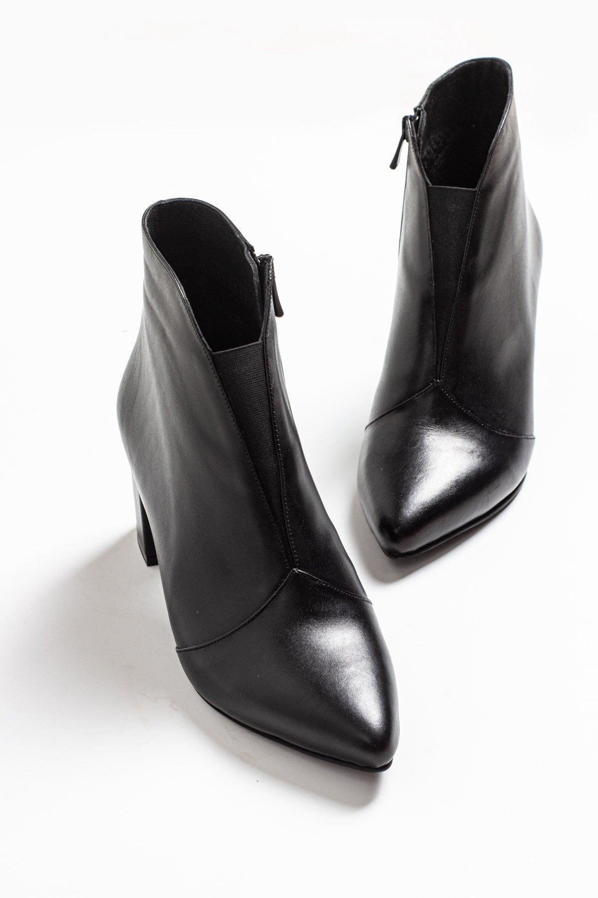 Finda Leder Blockabsatz Stiefel