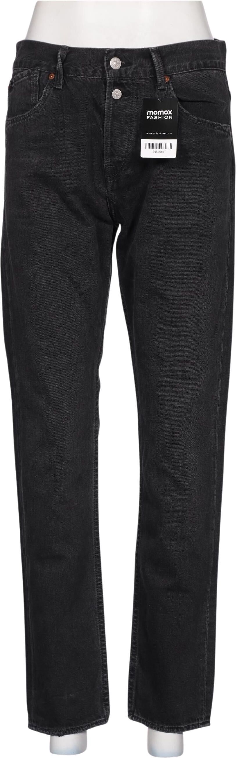 le temps des cerises Damen Jeans, Schwarz, Gr. W30, Baumwolle - Second Hand