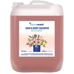 Duschgel Cleanscout Hair & Body Wild Flowers 10 L Unisex Duschgel für Haut und Haar mit herausragendem Duft