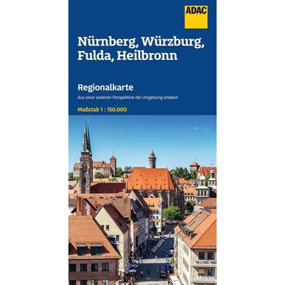 ADAC Regionalkarte 12 Nürnberg, Würzburg, Fulda, Heilbronn 1:150.000, Sonstige von , MairDuMont, 978-3-8264-2411-3