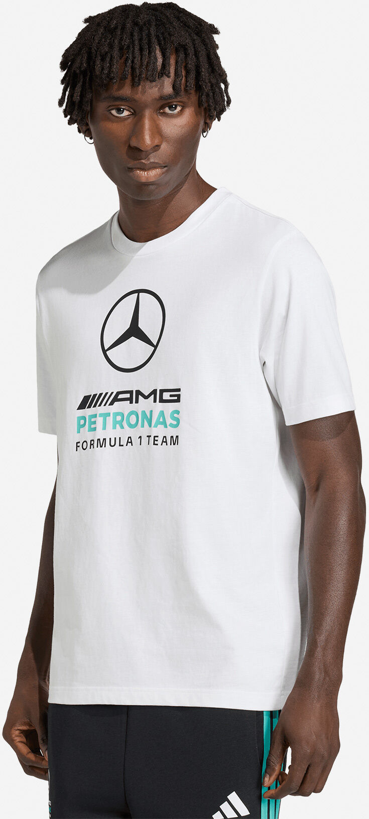 Adidas Mercedes Team Dna M - T-shirt - Uomo - Bianco S