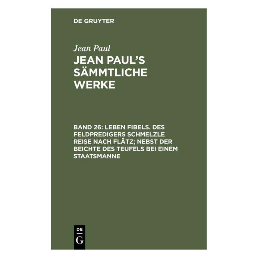 De Gruyter Paul:Jean Paul: Jean Pauls Sämmtliche (Deutsch, Hardcover, Jean Paul) (67771109)