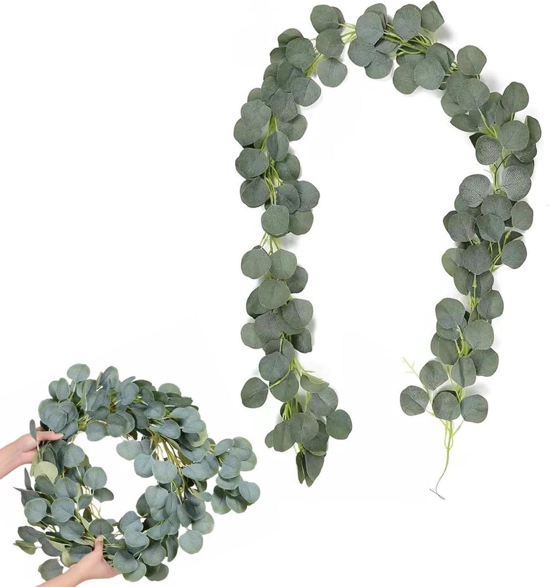 Kunst Eucalyptus Slinger Groen - 2 Meter - Decoratie voor Binnen en Buiten