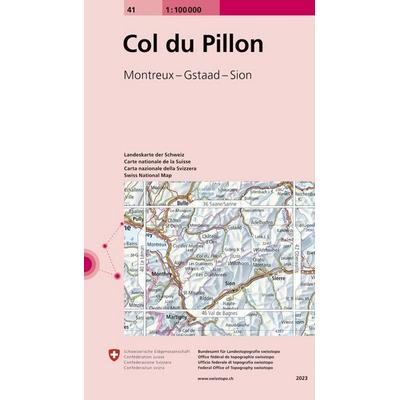 Landeskarte der Schweiz 41 Col du Pillon, Karte von , Swisstopo, 978-3-302-50041-6