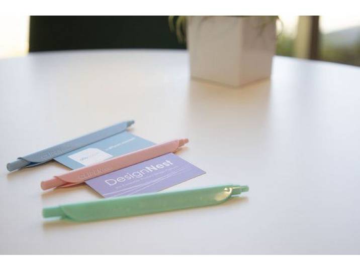 DesignNest CLIPEN - Pen - Bladwijzer - Ergonomisch ontwerp - Licht Roze