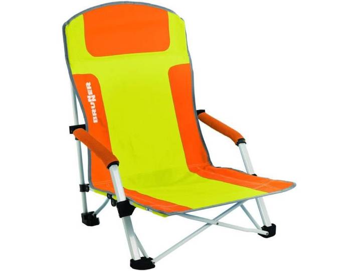 Chaise de plage - Brunner - Bula - Orange - Flexible - Pliable - Design moderne