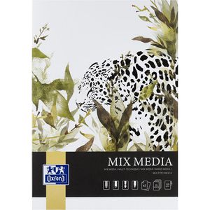 Oxford Aquarellpapier 400166124 Mixed Media, A3, 225 g/m², weiß, geleimt, 25 Blatt