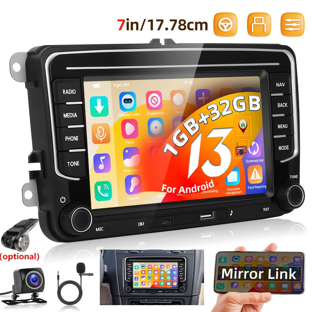 Selius Double DIN Autoradio - Inbouw Car Stereo Multimediaspeler met Navigatiesysteem