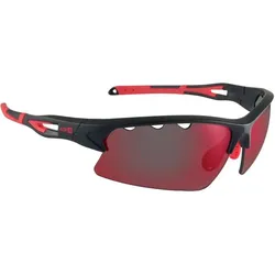 AZR, Herren, Sportbrille, Kromic Huez (Matte Black, Red, Rot irisierend, rote Mehrschicht), Rot, Schwarz