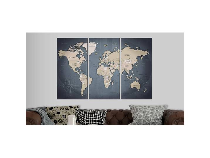 Korkbild Anthracitic World 90 x 60cm 90 x 60 cm
