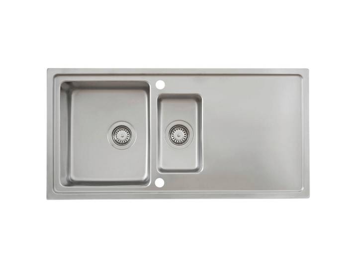 Respekta Spüle Chicago, Edelstahl, Metall, 100x20.3x50 cm, Küchen, Küchenausstattung, Küchenspülen, Edelstahlspüle