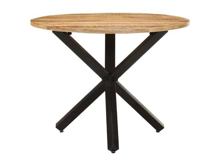 Table Intérieure moderne - Table à dîner - ronde - 100x100x75 cm - bois de manguier brut - Entretien facile[8462]
