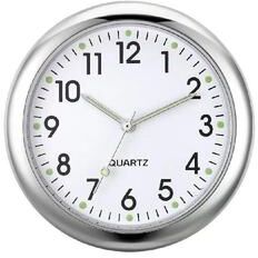 Perfect Picks Market Glow Mini Car Dashboard Clock Luminous Mini Quartz Clock For Car Interior Decoration white