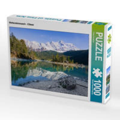 CALVENDO Puzzle Wettersteinmassiv - Eibsee | 1000 Teile Lege-Größe 64x48cm Foto-Puzzle für glückliche Stunden