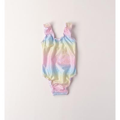 Badeanzug IDO "BABY GIRL ACCESSORIES", Mädchen, Gr. 9M, Einheitsgröße, bunt (multicolor, glitter), Polyester, Badeanzüge Badeanzug
