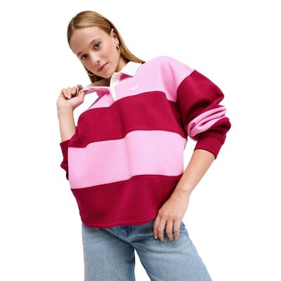 Sweatshirt ROXY "Cross Your Mind", Damen, Gr. S, fuchsia pink, Obermaterial: 60% Baumwolle, 40% Polyester., Sweatshirts Sweatshirt