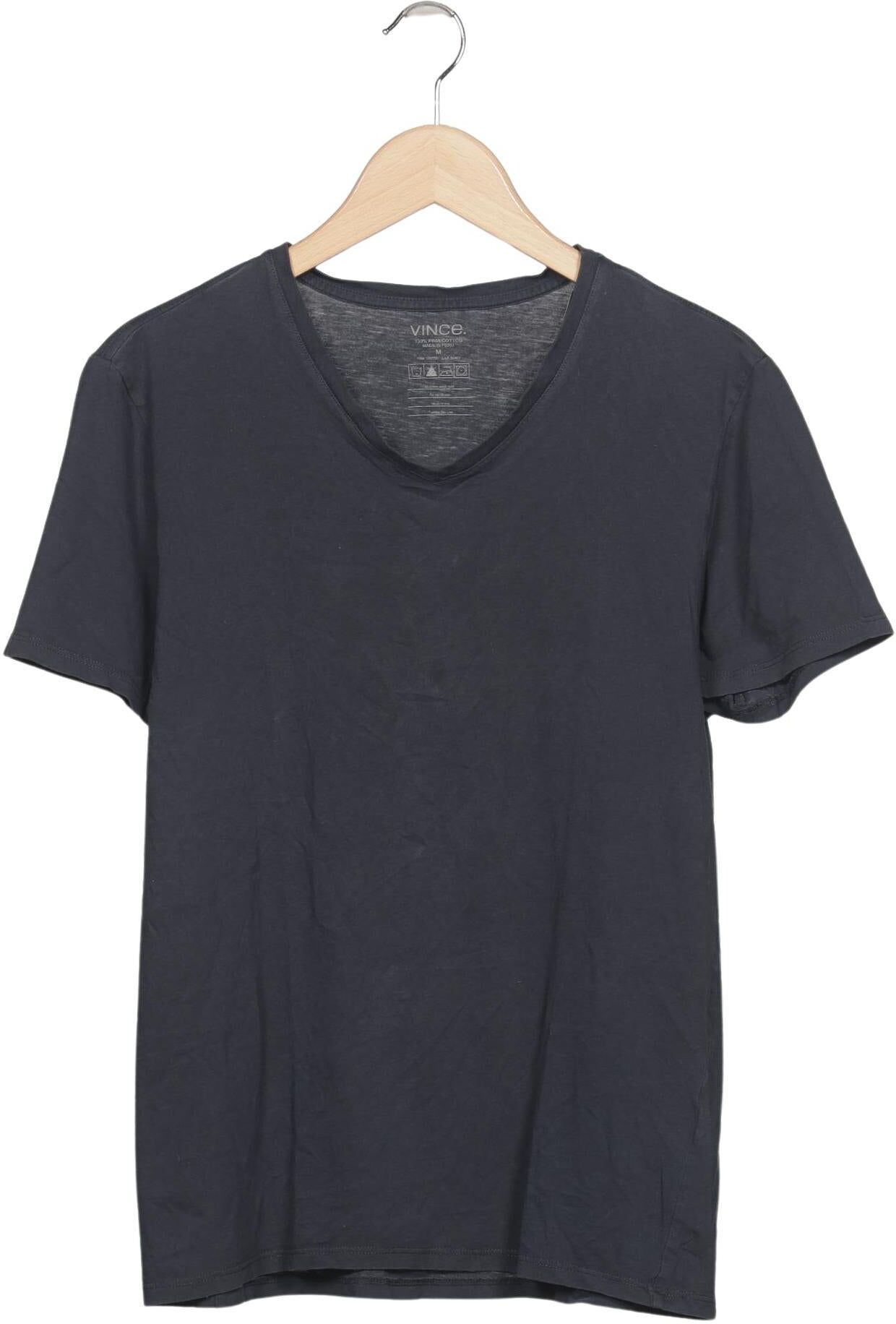 Vince. Herren T-Shirt, Marineblau, Gr. M, Baumwolle - Second Hand