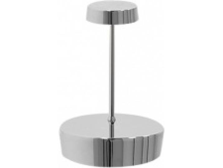 Swap mini pro wiederaufladbare und dimmbare LED-Tischleuchte aus poliertem Chrom