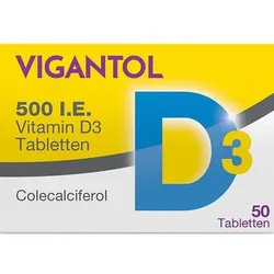 VIGANTOL 500 I.E. Vitamin D3 Tabletten 50 St