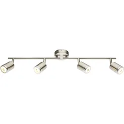 Globo, Deckenleuchte, LED Strahler nickel matt 4xLED (380 lm)