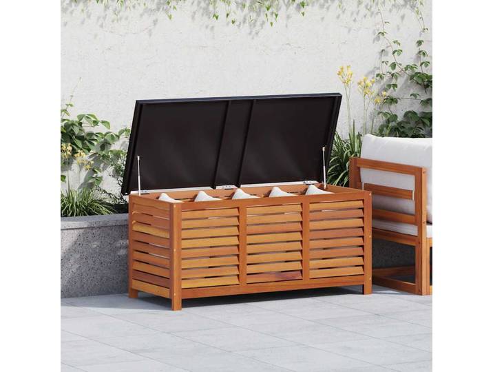 vidaXL Gartenbox 117x50x55 cm Eukalyptus Massivholz