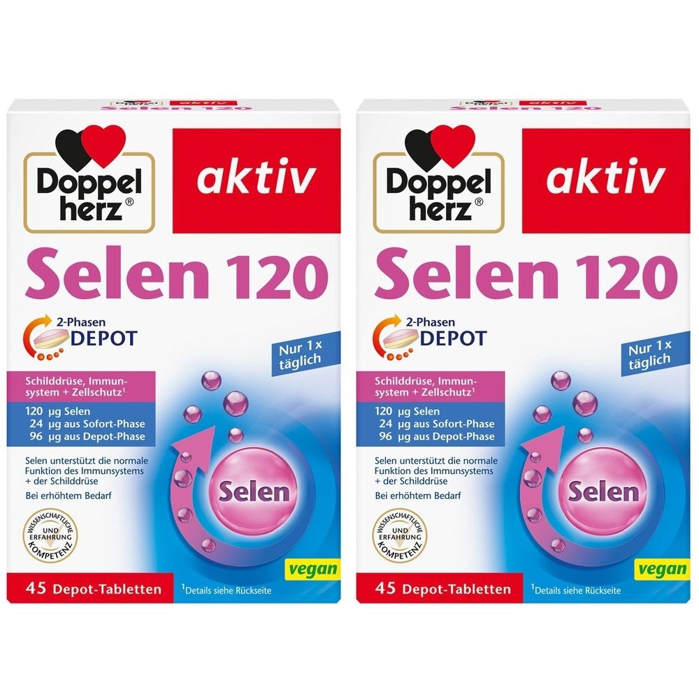 Doppelherz Selen 120 2-Phasen Depot Tabletten 2x 2x45 St