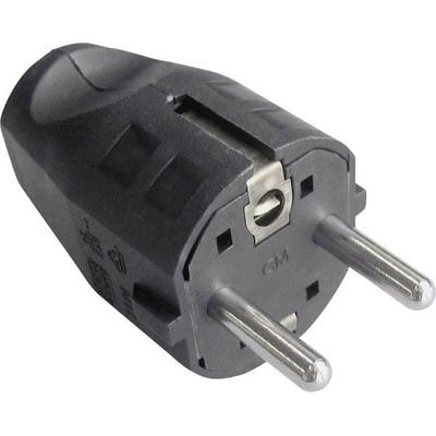 Bachmann 910.100 Schutzkontaktstecker Kunststoff 250 V Schwarz IP20