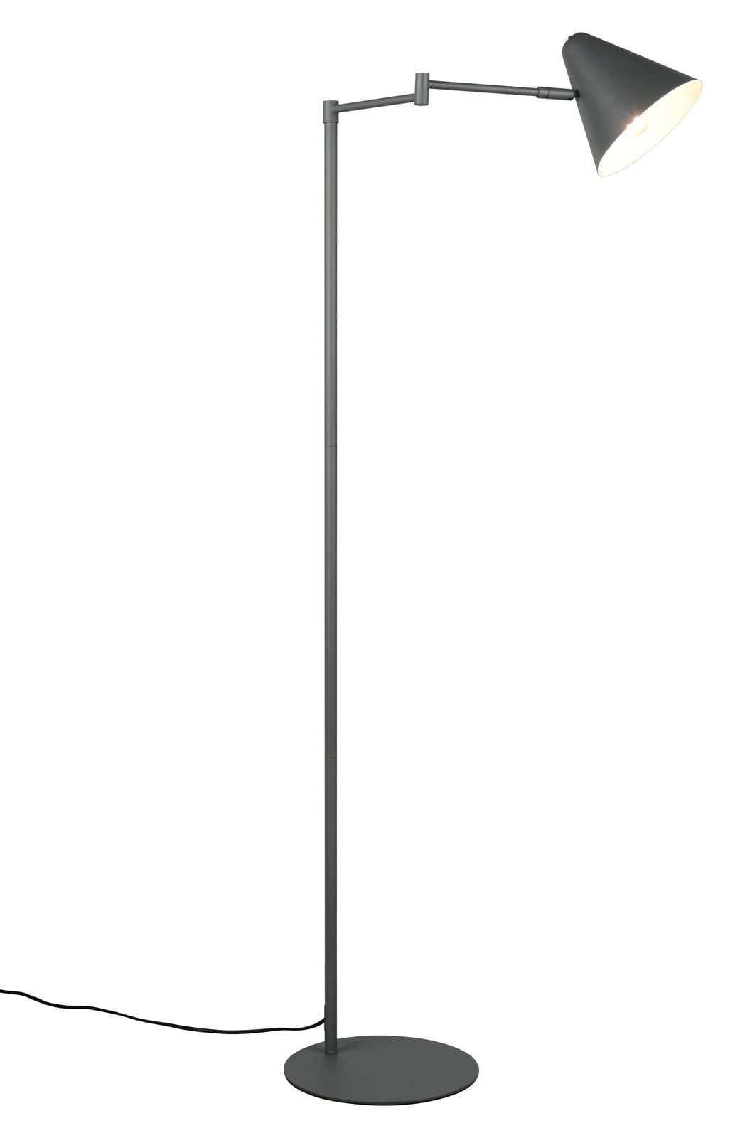 Trio Cosima Design vloerlamp grijs metaal H 120 cm