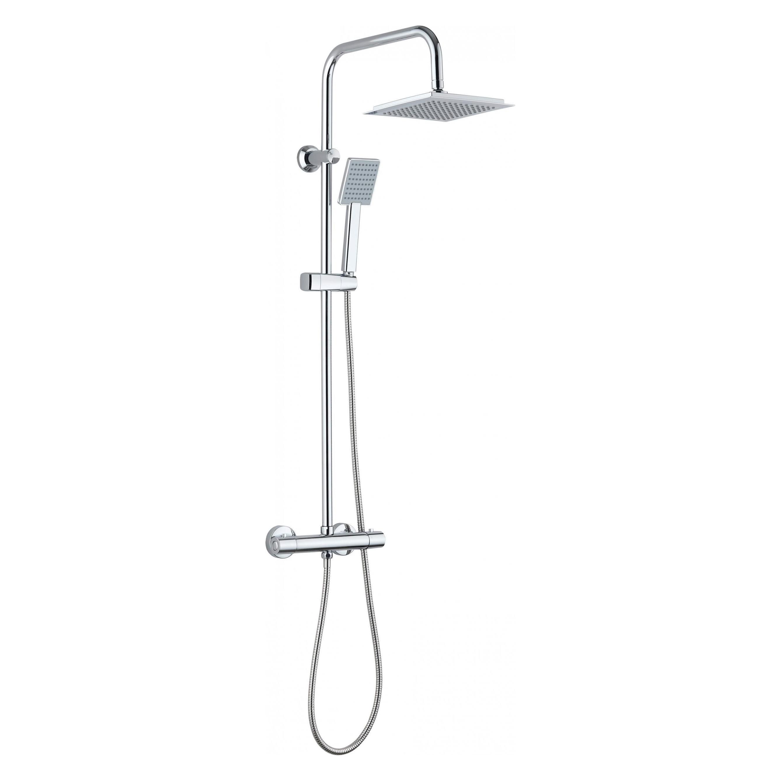 Neo Duschset NBJ 051T JOKO SQUARE 1-FUNKTION JEDOCH MIT BAT. THERMOSTAT CHROM DEANTE (NBJ_051T)