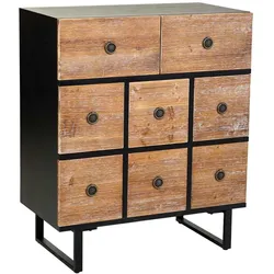 HOLZKOMMODE mit 8 Schubladen 76x40x90