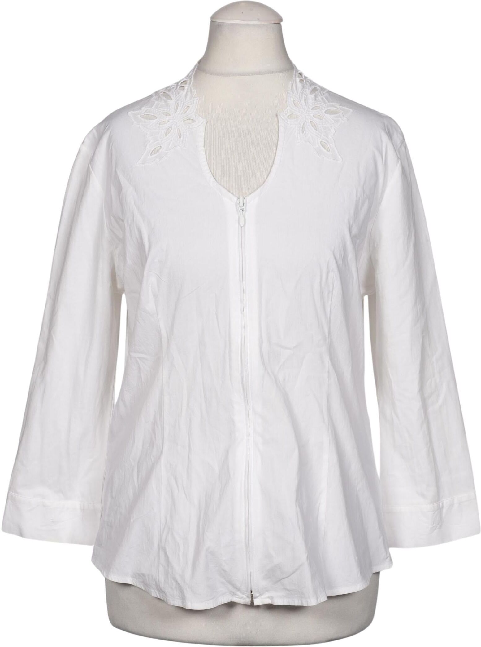 Anne Fontaine Damen Bluse, Weiß, Gr. M, kein / Etikett - Second Hand