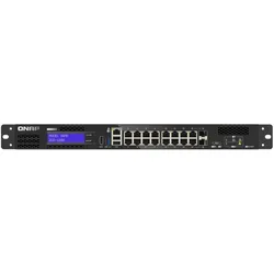 QNAP QGD-1600: 16 1GbE ports with 2 RJ45 (16 Ports), Netzwerk Switch, Schwarz