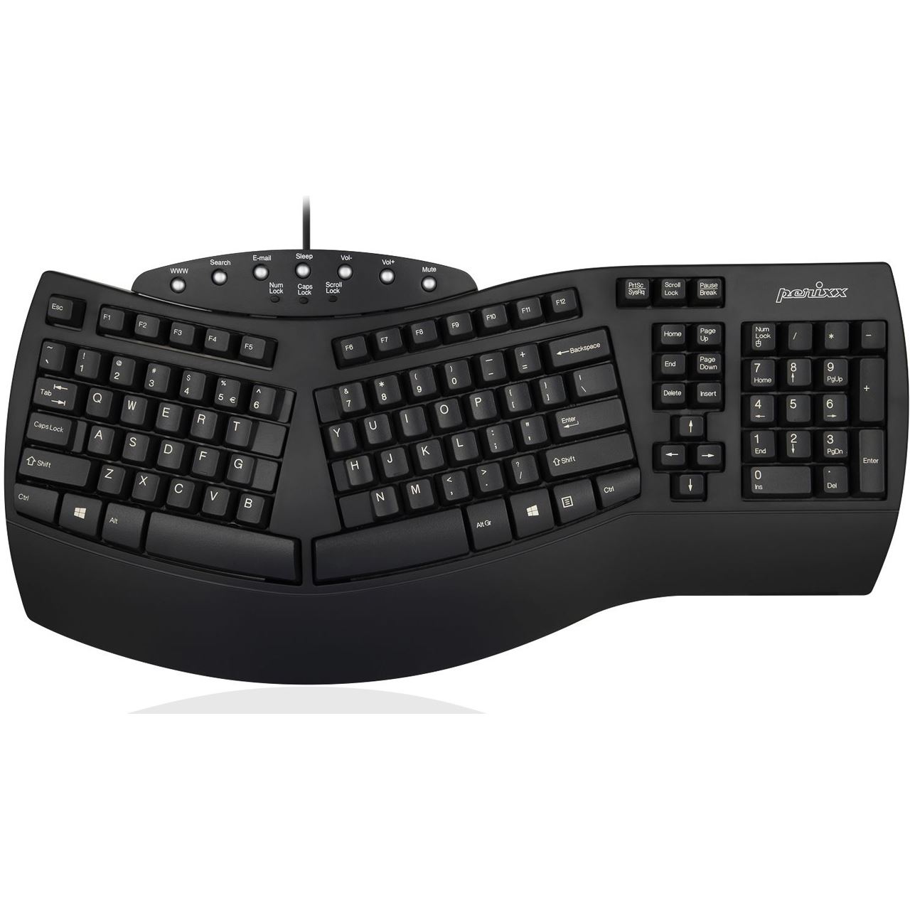 Perixx Periboard-512B USB Deutsch schwarz (kabelgebunden)