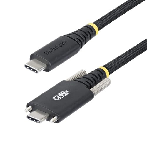 StarTech USB-C kabel met zijschroefvergrendeling, 3 meter, 240W